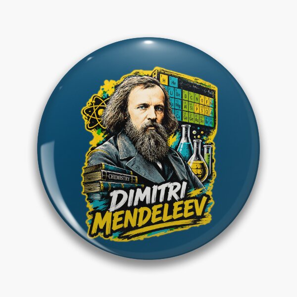 Item preview, Dmitri Mendeleev – Father of the Periodic Table | Chemistry & Science Vintage Art designed and sold by TerradVents.