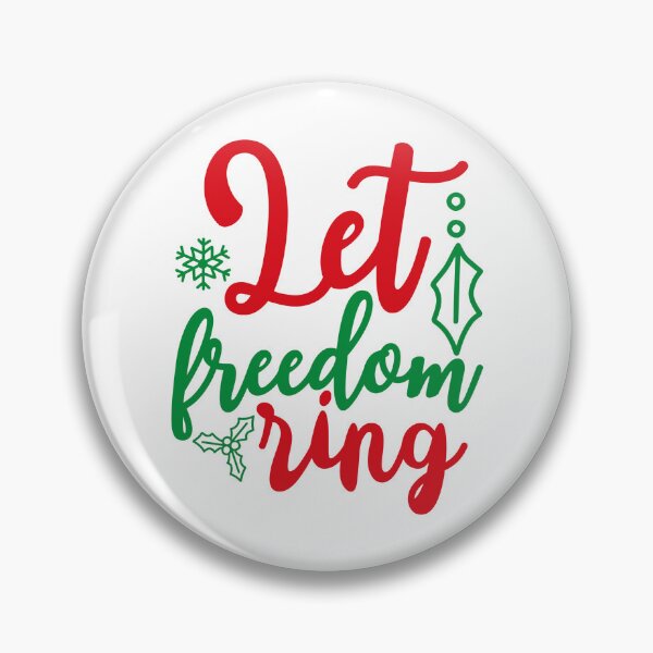 Item preview, Christmas Vibes Let Freedom Ring Holiday Quote Design designed and sold by FuzionRaptor.