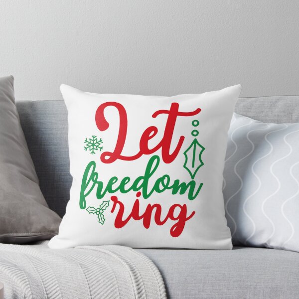 Item preview, Christmas Vibes Let Freedom Ring Holiday Quote Design designed and sold by FuzionRaptor.