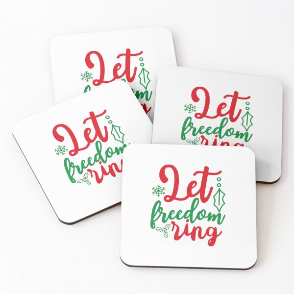 Item preview, Christmas Vibes Let Freedom Ring Holiday Quote Design designed and sold by FuzionRaptor.