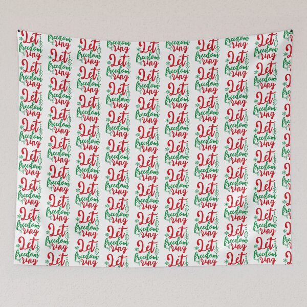 Item preview, Christmas Vibes Let Freedom Ring Holiday Quote Design designed and sold by FuzionRaptor.