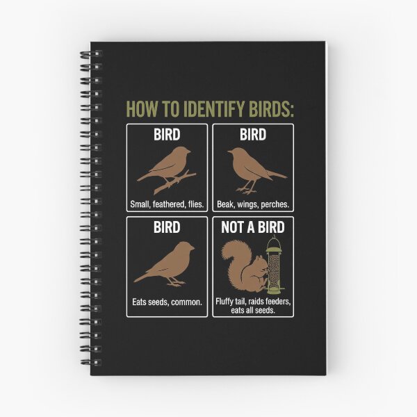 Item preview, How To Identify Birds: Bird, Bird, Bird... No T-Shirt | Funny Sarcastic Graphic Humor Tee designed and sold by ImadDesignsArts.