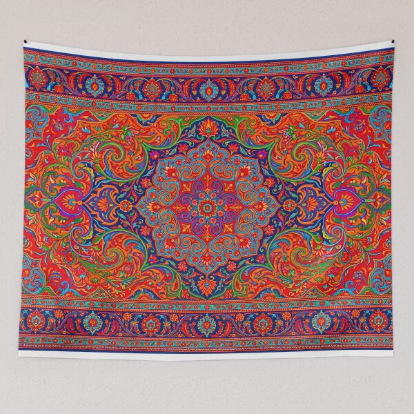 Item preview, Persian Carpet Traditional Ornamental Pattern Iranian Rug Oriental Art designed and sold by yousefi.
