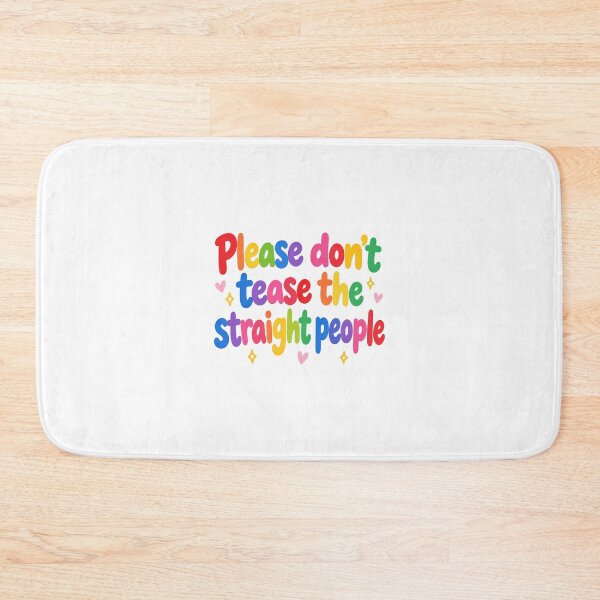 Item preview, Please Dont Tease the Straight People Retro Rainbow Pride designed and sold by NotSoSubtleRosiePeas.
