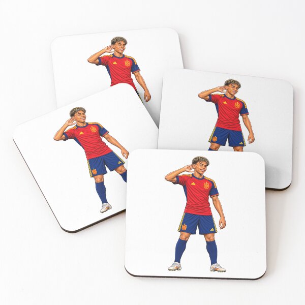 Item preview, Lamine Yamal Spain Ear Listening Celebration Football Art designed and sold by FlatInkStudio.