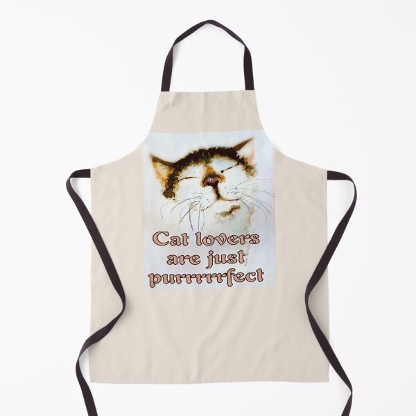 Item preview, Cat Lovers are Just Purrfect, original watercolor. designed and sold by aswoa.