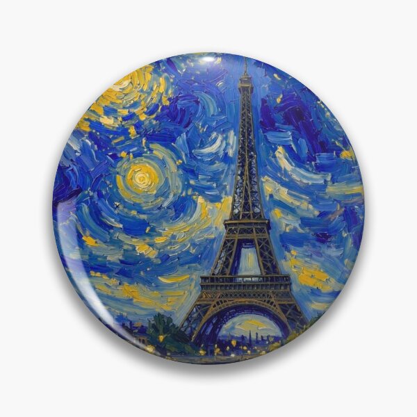 Item preview, Starry Night Over Eiffel Tower designed and sold by Lougud.