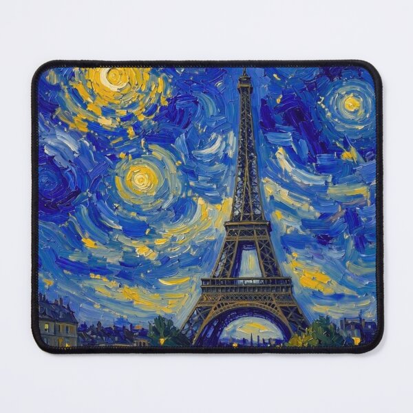 Item preview, Starry Night Over Eiffel Tower designed and sold by Lougud.