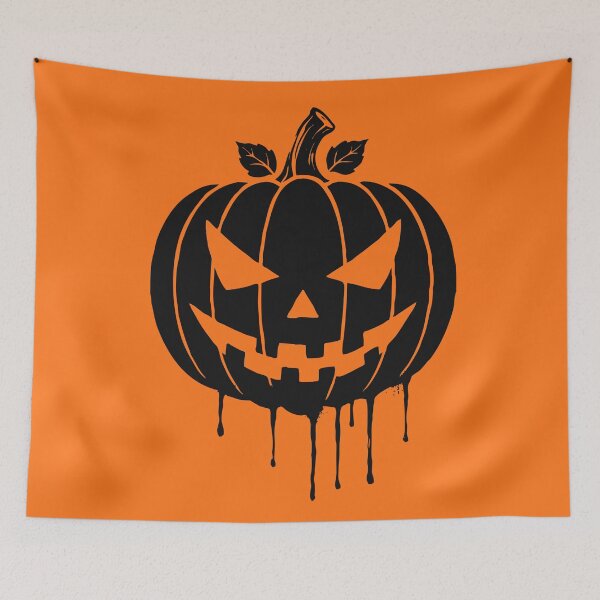 Item preview, Evil Jack O Lantern Dripping Pumpkin designed and sold by cabana.space.