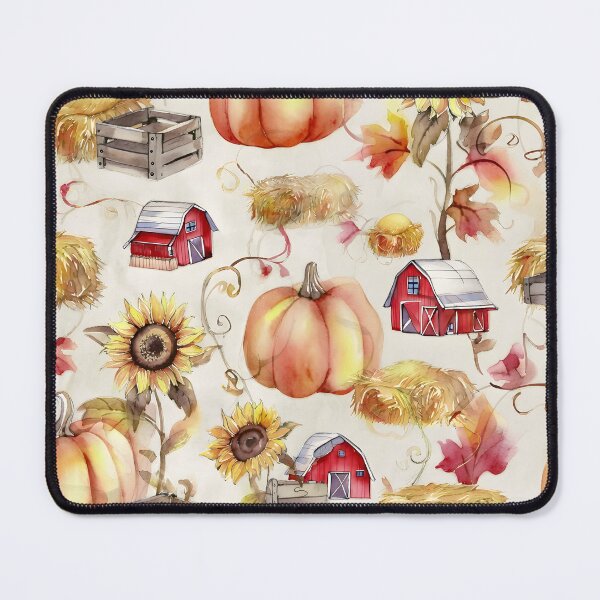 Item preview, Farmhouse Autumn Harvest – Barns, Pumpkins and Sunflowers designed and sold by ViktoriaARose.