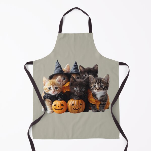 Item preview, Cute Halloween Kittens with Pumpkins designed and sold by Anuka Ganchimeg.