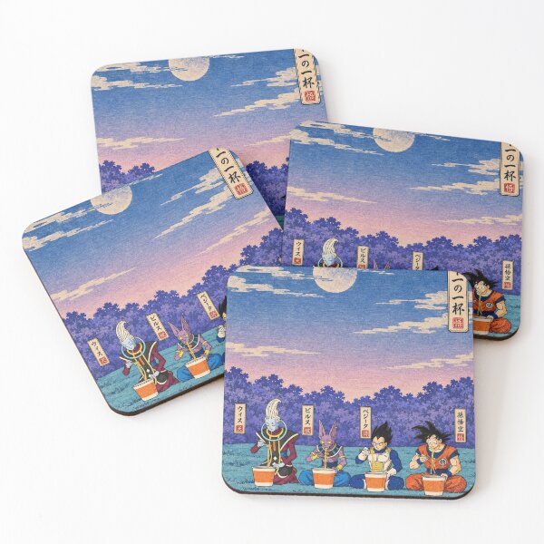 Item preview, Goku Vegeta Beerus Whis Ramen Ukiyo-e (HIGH-QUALITY) designed and sold by ShawnMorrisDesigns.