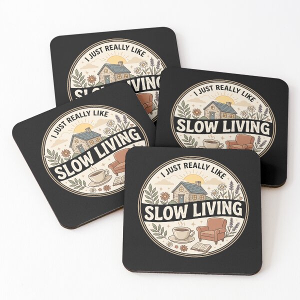 Item preview, I Just Really Like Slow Living My Mental Health Self Care Quote designed and sold by AmeliaShirts.