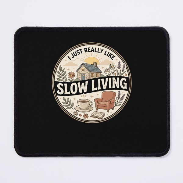 Item preview, I Just Really Like Slow Living My Mental Health Self Care Quote designed and sold by AmeliaShirts.