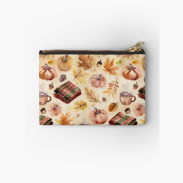 Item preview, Cozy Watercolor Autumn – Flannel, Coffee and Pumpkins designed and sold by ViktoriaARose.