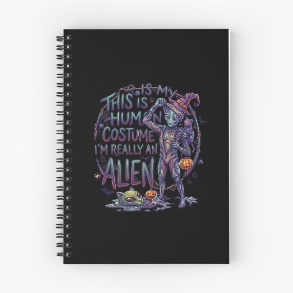 Item preview, This Is My Human Costume I'm Really An Alien Halloween designed and sold by Retro Whiskers.