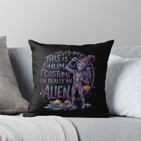 Item preview, This Is My Human Costume I'm Really An Alien Halloween designed and sold by Retro Whiskers.