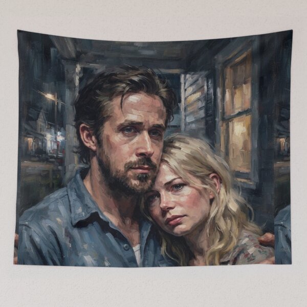 Item preview, Blue Valentine Romantic Drama Fine Art Tribute designed and sold by Art's Diner.