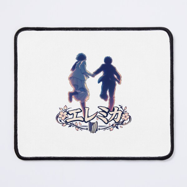 Item preview, eren and mikasa from attack on titan sticker designed and sold by lessia--.