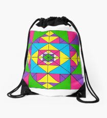 ADVANCED TRIANGLE ART Drawstring Bag