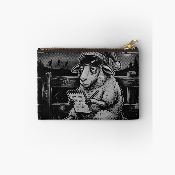 Item preview, Funny Insomnia Humor Tired Sheep Counting Humans Joke  designed and sold by w66aboo.