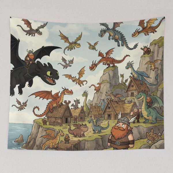 Item preview, How to train your dragon gathering designed and sold by LeagueHeavenGG.