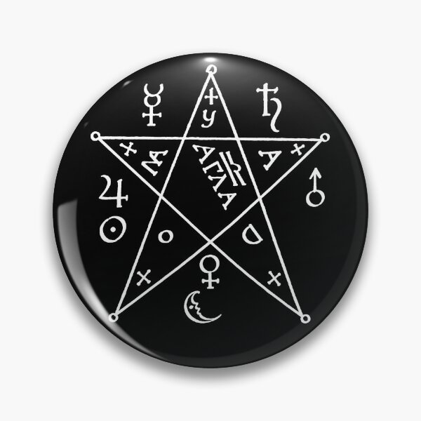 Item preview, The Key of Hell - Pentagram Seal designed and sold by Grove of Things.