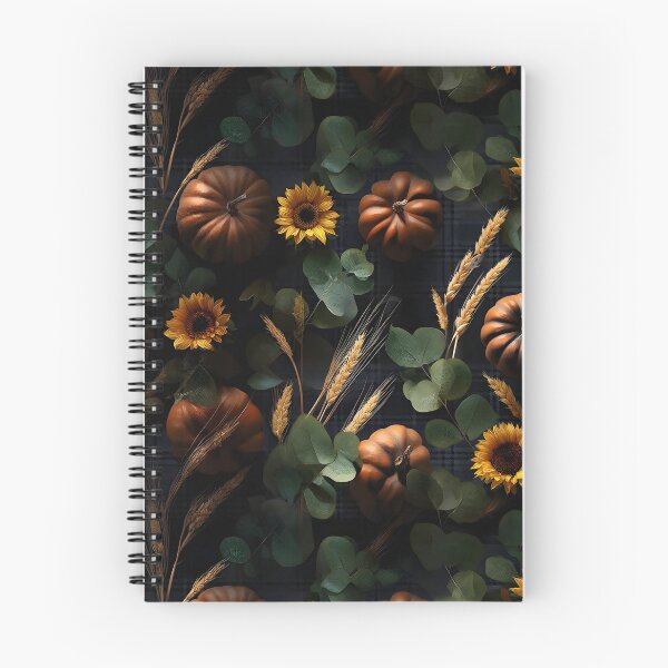 Item preview, Dark Autumn Harvest – Pumpkins, Wheat and Sunflowers designed and sold by ViktoriaARose.