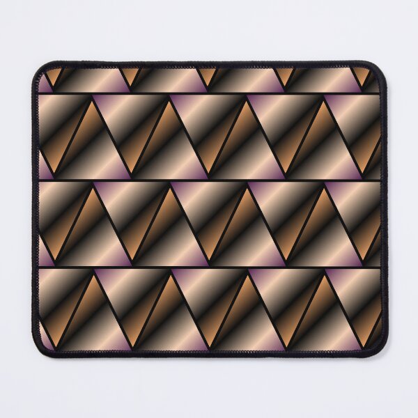 Item preview, Geometric Bronze and Purple Triangles Abstract Pattern designed and sold by István Beresnyák.