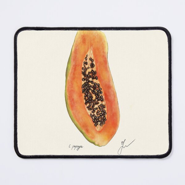 Item preview, Papaya Botanical Print - Carica papaya Tropical Kitchen Art designed and sold by Fiurdelin.