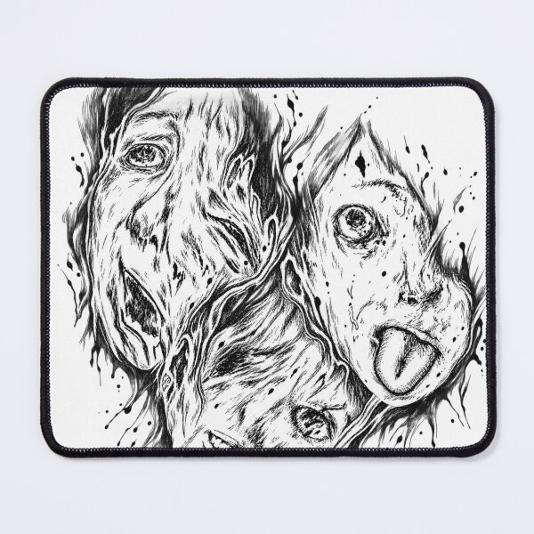 Item preview, Ghostly Halloween Faces Collage Art designed and sold by chookiebookie.