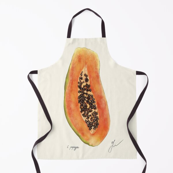Item preview, Papaya Botanical Print - Carica papaya Tropical Kitchen Art designed and sold by Fiurdelin.