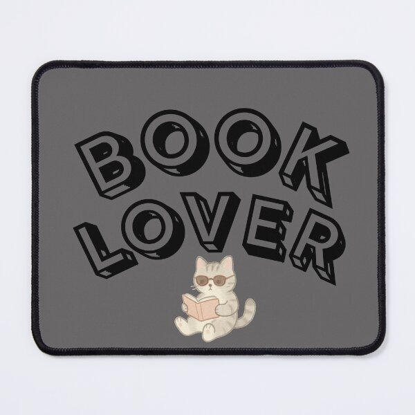 Item preview, Cute ‘Book Lover’ Cat designed and sold by HauteLibrary.