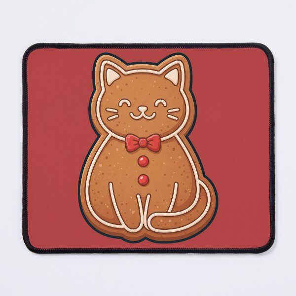 Item preview, Gingerbread Cookie Cat with Bow Tie designed and sold by Rariks.