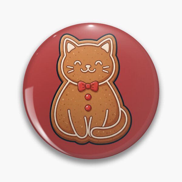 Item preview, Gingerbread Cookie Cat with Bow Tie designed and sold by Rariks.