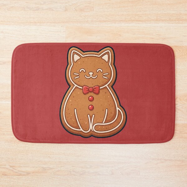 Item preview, Gingerbread Cookie Cat with Bow Tie designed and sold by Rariks.