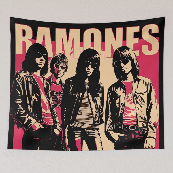 Item preview, Ramones Original Custom Vintage Music Band Tee Unique Poster Wall Art designed and sold by Cool Robot Bro..