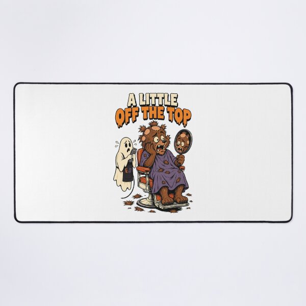 Item preview, A Little Off the Top Funny Werewolf Halloween Barber Design. designed and sold by The-T-In-Retro.