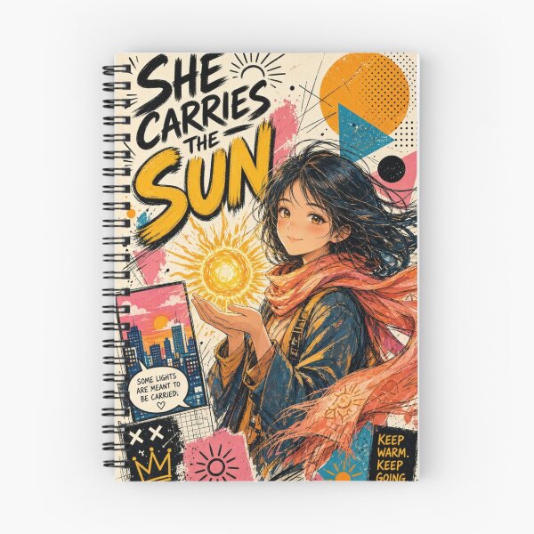 Item preview, She Carries the Sun: A Muse of Hope and Urban Warmth designed and sold by JonelleTshirts.