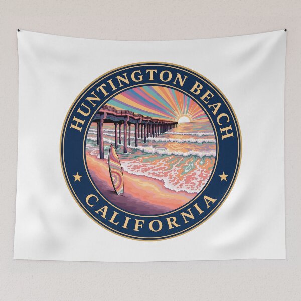 Item preview, Huntington Beach - California designed and sold by VelvetRoom.