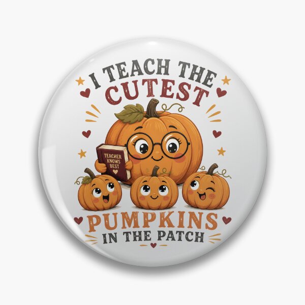 Item preview, Cutest Pumpkins Circle Badge Autumn Teacher designed and sold by KristenosNehk.