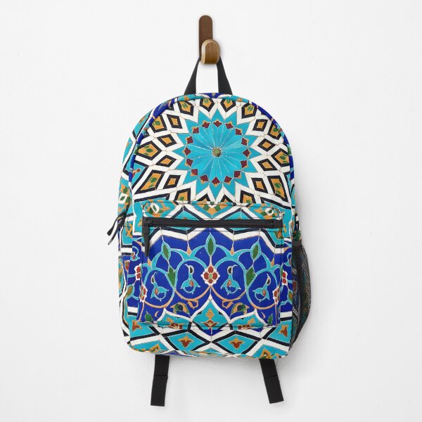 Item preview, Persian Tile Mosaic Traditional Blue Arabesque Pattern Iranian Architecture Art designed and sold by yousefi.