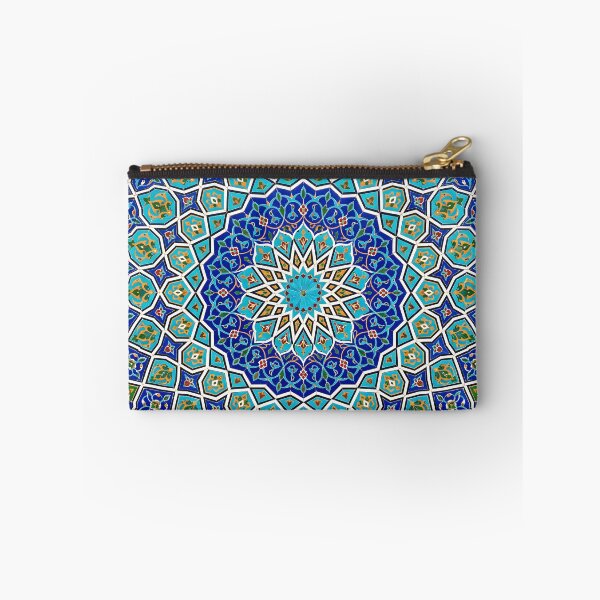 Item preview, Persian Tile Mosaic Traditional Blue Arabesque Pattern Iranian Architecture Art designed and sold by yousefi.