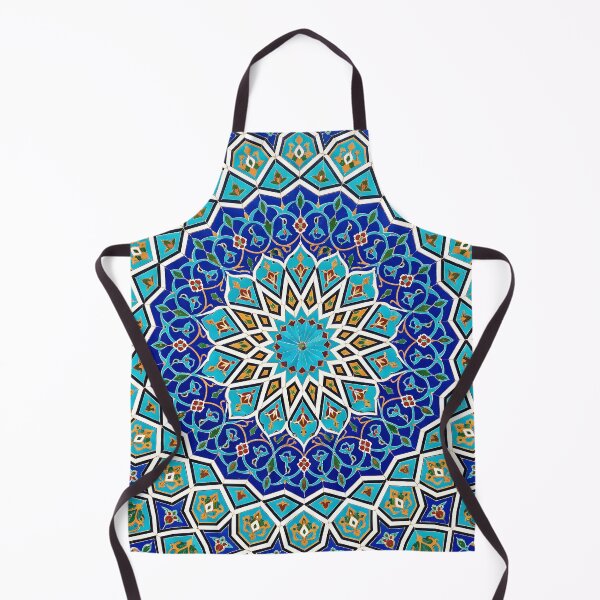 Item preview, Persian Tile Mosaic Traditional Blue Arabesque Pattern Iranian Architecture Art designed and sold by yousefi.