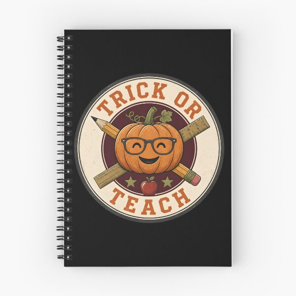 Item preview, Trick Or Teach Stamp Retro School Emblem Teacher designed and sold by KristenosNehk.