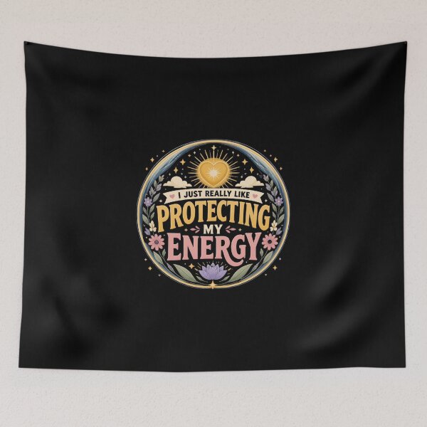 Item preview, I Just Really Like Protecting My Energy Mental Health Self Care Quote designed and sold by AmeliaShirts.