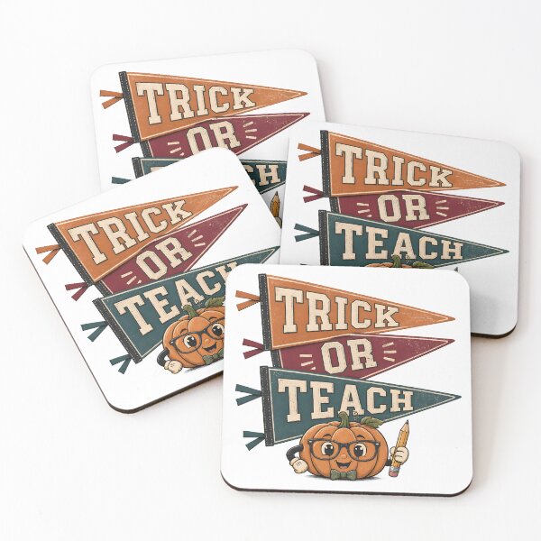 Item preview, Trick Or Teach Flags Classroom Pennant Halloween designed and sold by KristenosNehk.