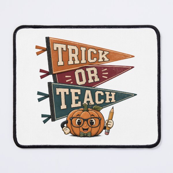 Item preview, Trick Or Teach Flags Classroom Pennant Halloween designed and sold by KristenosNehk.