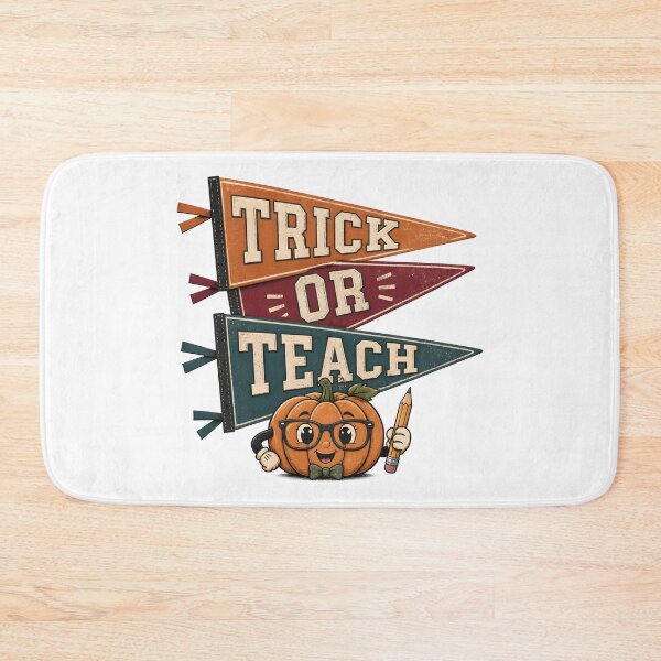 Item preview, Trick Or Teach Flags Classroom Pennant Halloween designed and sold by KristenosNehk.