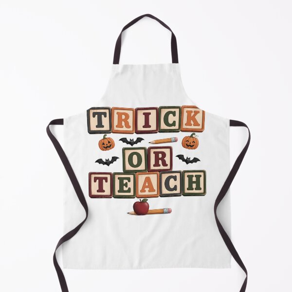 Item preview, Trick Or Teach Retro Banner Spooky Teacher School designed and sold by KristenosNehk.